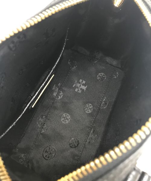 TORY BURCH（トリーバーチ）TORY BURCH (トリーバーチ) Thea Mini Web Satchel/テア ミニ ウェブ サッチェル ブラックの古着・服飾アイテム