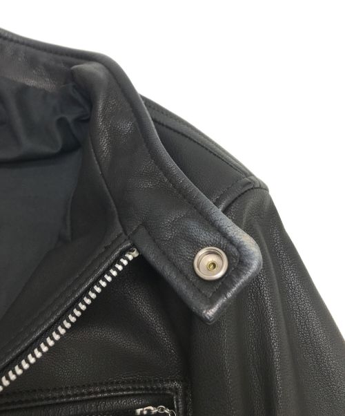 SCYE（サイ）SCYE (サイ) シングルライダースジャケット ブラック サイズ:38の古着・服飾アイテム