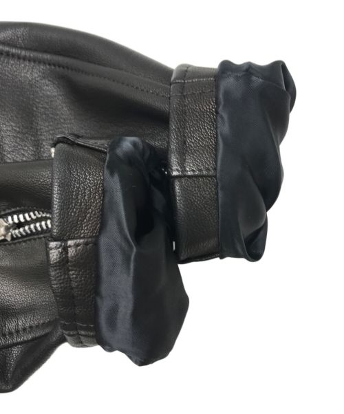 SCYE（サイ）SCYE (サイ) シングルライダースジャケット ブラック サイズ:38の古着・服飾アイテム