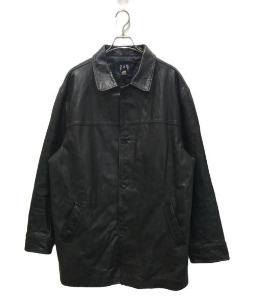 OLDGAP（オールドギャップ）OLDGAP (オールドギャップ) レザーカーコート ブラック サイズ:XLの古着・服飾アイテム