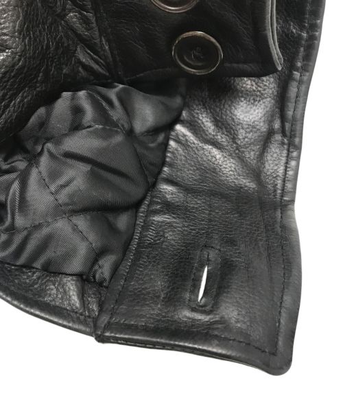 OLDGAP（オールドギャップ）OLDGAP (オールドギャップ) レザーカーコート ブラック サイズ:XLの古着・服飾アイテム