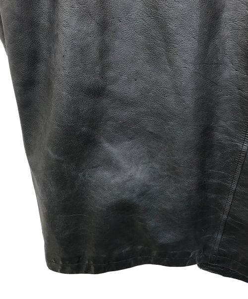 OLDGAP（オールドギャップ）OLDGAP (オールドギャップ) レザーカーコート ブラック サイズ:XLの古着・服飾アイテム