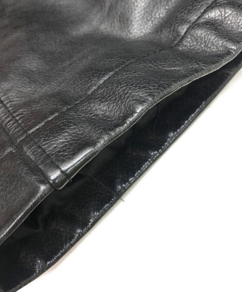 OLDGAP（オールドギャップ）OLDGAP (オールドギャップ) レザーカーコート ブラック サイズ:XLの古着・服飾アイテム