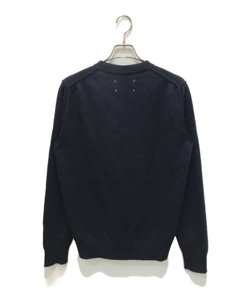 Maison Margiela4（メゾンマルジェラ4）Maison Margiela4 (メゾンマルジェラ4) クルーネックカシミヤニット ネイビー サイズ:Lの古着・服飾アイテム