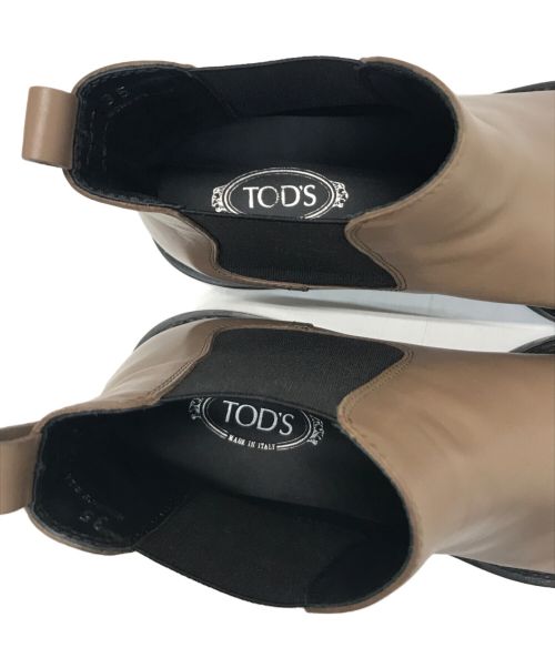 TOD'S（トッズ）TOD'S (トッズ) サイドゴアブーツ ブラウン サイズ:35の古着・服飾アイテム