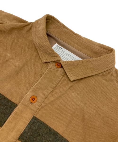 KOLOR（カラー）KOLOR (カラー) シャツ ブラウン サイズ:3の古着・服飾アイテム