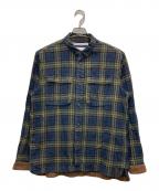 WHITE MOUNTAINEERINGホワイトマウンテ二アニング）の古着「シャツ」｜ネイビー