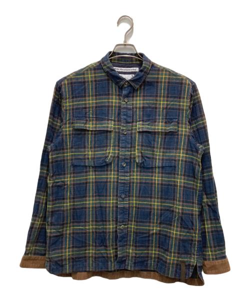 WHITE MOUNTAINEERING（ホワイトマウンテ二アニング）WHITE MOUNTAINEERING (ホワイトマウンテ二アニング) シャツ ネイビー サイズ:3の古着・服飾アイテム