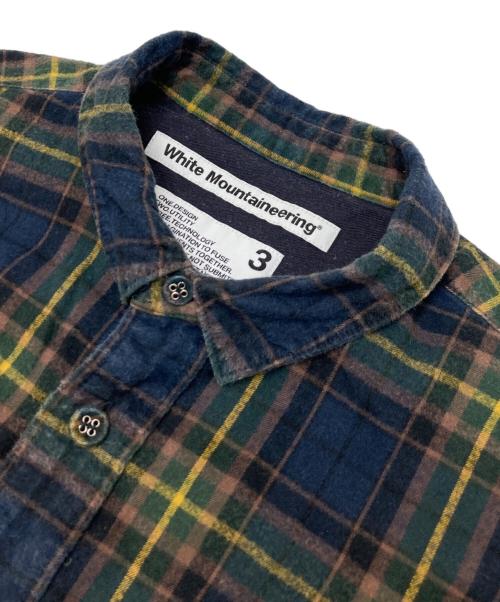 WHITE MOUNTAINEERING（ホワイトマウンテ二アニング）WHITE MOUNTAINEERING (ホワイトマウンテ二アニング) シャツ ネイビー サイズ:3の古着・服飾アイテム