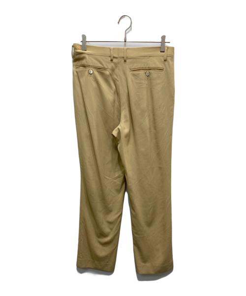 AURALEE（オーラリー）AURALEE (オーラリー) HARD TWIST WOOL DOBBY SLIT SLACKS イエロー サイズ:4の古着・服飾アイテム