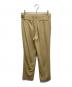 AURALEE (オーラリー) HARD TWIST WOOL DOBBY SLIT SLACKS イエロー サイズ:4：6000円