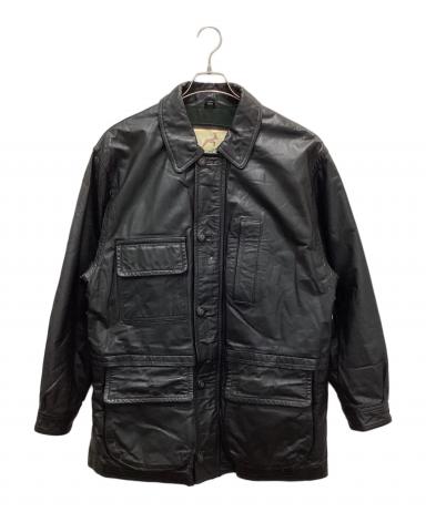 中古・古着通販】MITSUMINE (ミツミネ) レザージャケット ブラック