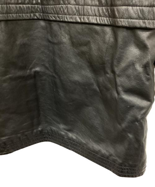 MITSUMINE（ミツミネ）MITSUMINE (ミツミネ) レザージャケット ブラック サイズ:Lの古着・服飾アイテム