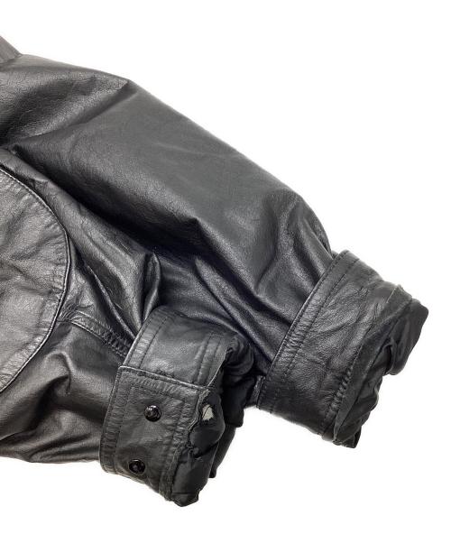 MITSUMINE（ミツミネ）MITSUMINE (ミツミネ) レザージャケット ブラック サイズ:Lの古着・服飾アイテム