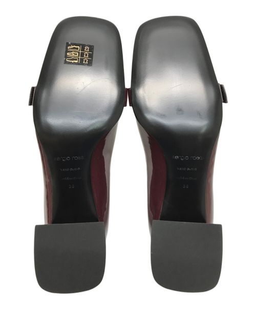 sergio rossi（セルジオロッシ）sergio rossi (セルジオロッシ) SR TWENTY BUCKLE-PUMPS ボルドー サイズ:38の古着・服飾アイテム
