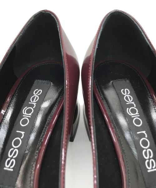 sergio rossi（セルジオロッシ）sergio rossi (セルジオロッシ) SR TWENTY BUCKLE-PUMPS ボルドー サイズ:38の古着・服飾アイテム