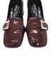 中古・古着 sergio rossi (セルジオロッシ) SR TWENTY BUCKLE-PUMPS ボルドー サイズ:38：17000円