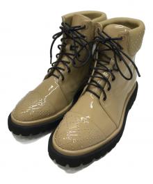 SOL SANA（ソルサナ）の古着「スタッズブーツ」｜ベージュ