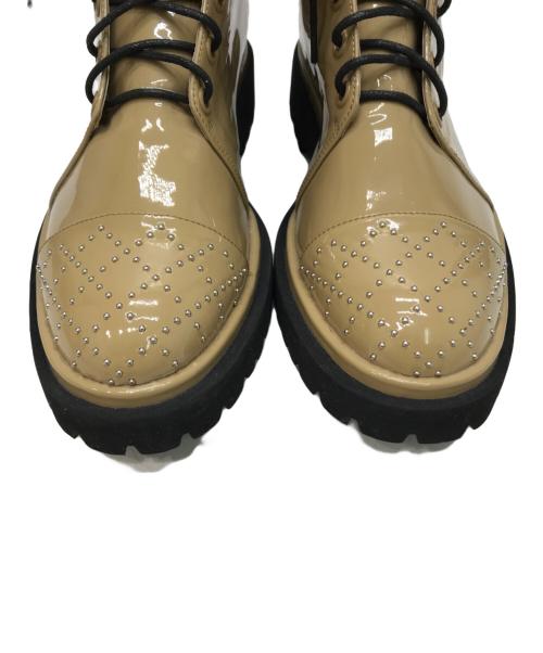 SOL SANA（ソルサナ）SOL SANA (ソルサナ) スタッズブーツ ベージュ サイズ:38の古着・服飾アイテム