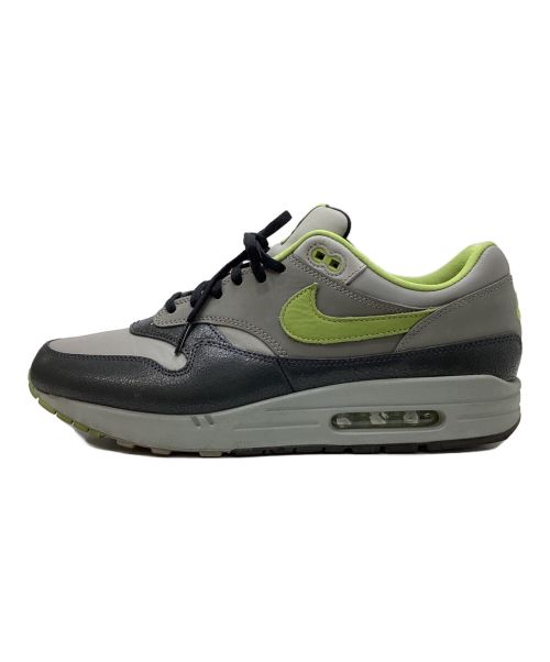 NIKE（ナイキ）NIKE (ナイキ) HUF (ハフ) Air Max 1 Anthracite and Medium Grey グレー×グリーン サイズ:30cmの古着・服飾アイテム