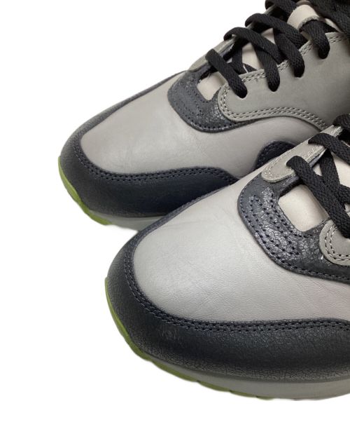 NIKE（ナイキ）NIKE (ナイキ) HUF (ハフ) Air Max 1 Anthracite and Medium Grey グレー×グリーン サイズ:30cmの古着・服飾アイテム