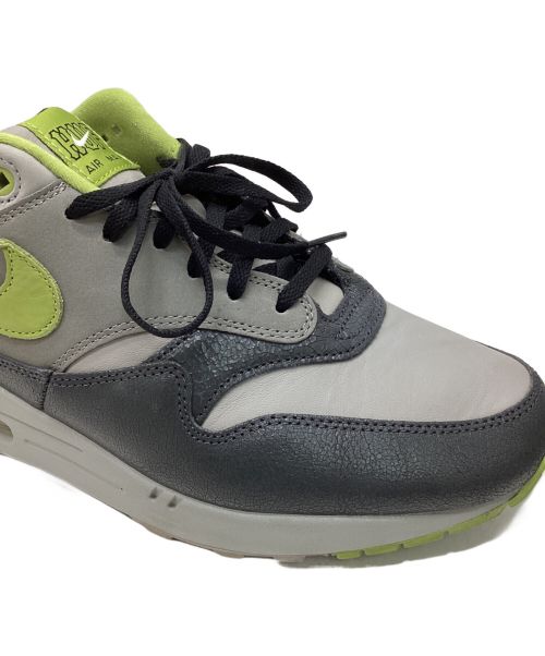NIKE（ナイキ）NIKE (ナイキ) HUF (ハフ) Air Max 1 Anthracite and Medium Grey グレー×グリーン サイズ:30cmの古着・服飾アイテム