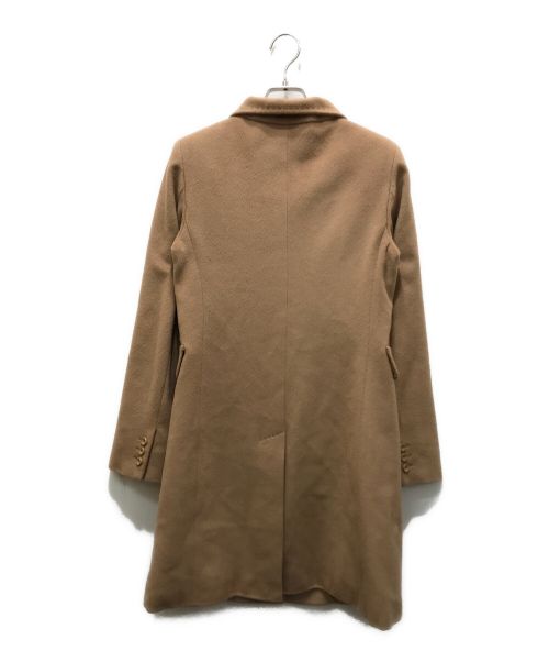 Max Mara Studio（マックスマーラ ストゥディオ）Max Mara Studio (マックスマーラ ストゥディオ) ヴァージンウールスタンドカラーコート ブラウン サイズ:36の古着・服飾アイテム