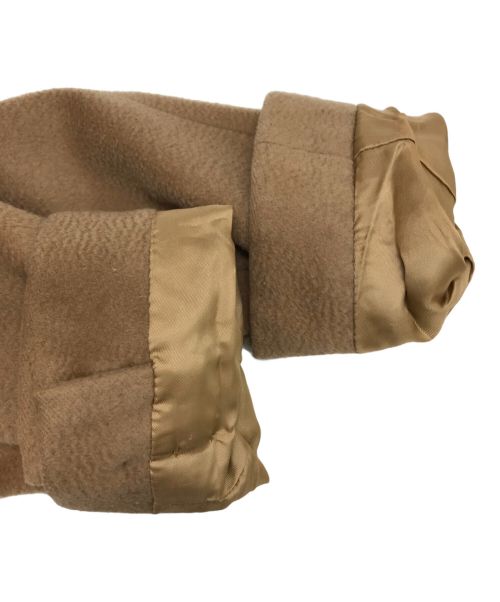 Max Mara Studio（マックスマーラ ストゥディオ）Max Mara Studio (マックスマーラ ストゥディオ) ヴァージンウールスタンドカラーコート ブラウン サイズ:36の古着・服飾アイテム