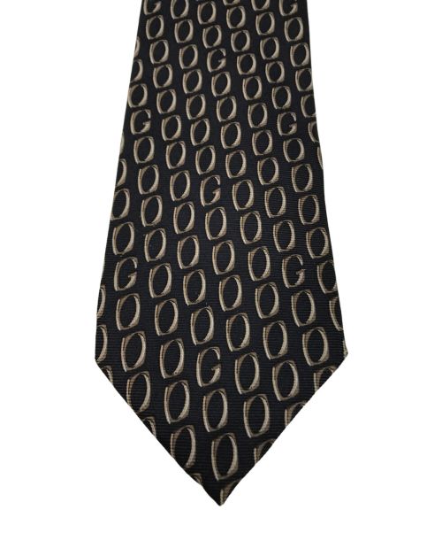 GUCCI（グッチ）GUCCI (グッチ) 総柄ネクタイ ブラック サイズ:不明（実寸参照）の古着・服飾アイテム