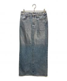 DU JOUR（デュ ジュール）の古着「LEAN FOIL JEAN SKIRT」｜インディゴ
