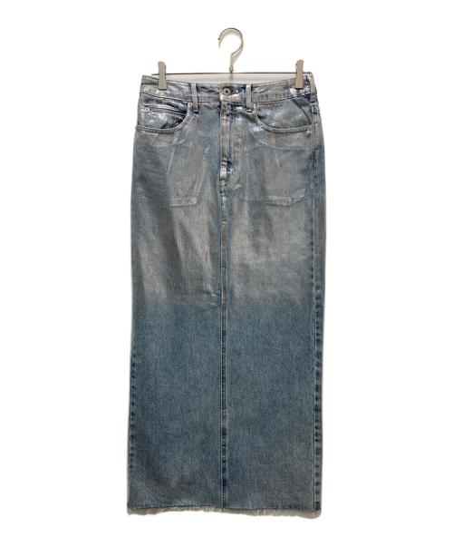 DU JOUR（デュ ジュール）du jour (デュ ジュール) LEAN FOIL JEAN SKIRT インディゴ サイズ:38の古着・服飾アイテム