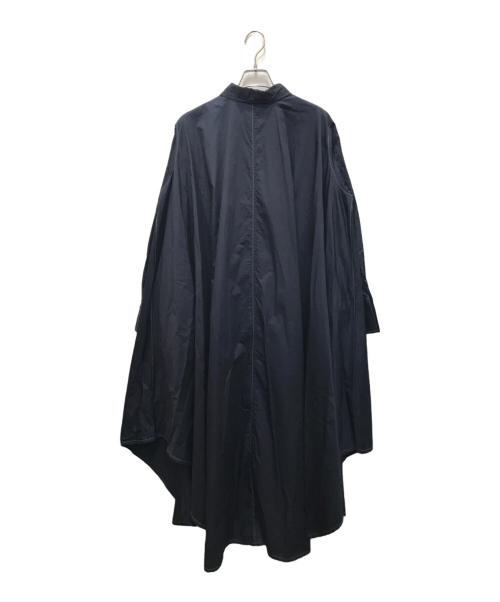 jonnlynx（ジョンリンクス）jonnlynx (ジョンリンクス) ステッチデザイン ロング シャツドレス ワンピース ネイビー サイズ:Mの古着・服飾アイテム