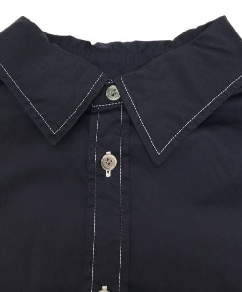 jonnlynx（ジョンリンクス）jonnlynx (ジョンリンクス) ステッチデザイン ロング シャツドレス ワンピース ネイビー サイズ:Mの古着・服飾アイテム