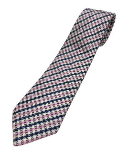 HERMES（エルメス）HERMES (エルメス) イングリッシュボーイ ネクタイ ピンク サイズ:不明（実寸参照）の古着・服飾アイテム