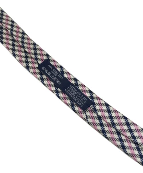 HERMES（エルメス）HERMES (エルメス) イングリッシュボーイ ネクタイ ピンク サイズ:不明（実寸参照）の古着・服飾アイテム