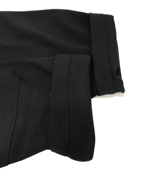 Knuth Marf（クヌースマーフ）knuth marf (クヌースマーフ) label keyneck tops (unisex) / レーベルキーネックトップス ブラック サイズ:Sの古着・服飾アイテム