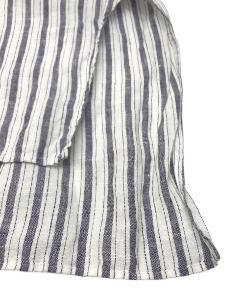 Veritecoeur（ヴェリテクール）Veritecoeur (ヴェリテクール) リトアニアリネンギャザーチュニック ブルー サイズ:FREEの古着・服飾アイテム