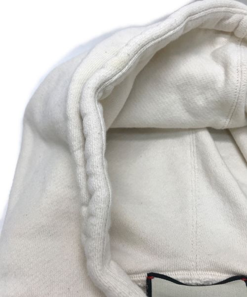 GUCCI（グッチ）GUCCI (グッチ) ブレードロゴ スパンコール フーディー ホワイト サイズ:XSの古着・服飾アイテム