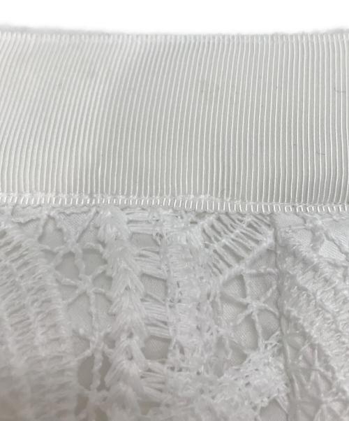 Pinky & Dianne（ピンキーアンドダイアン）Pinky & Dianne (ピンキーアンドダイアン) レーススカート ホワイト サイズ:34の古着・服飾アイテム