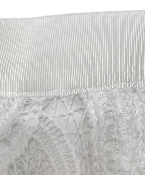 Pinky & Dianne（ピンキーアンドダイアン）Pinky & Dianne (ピンキーアンドダイアン) レーススカート ホワイト サイズ:34の古着・服飾アイテム