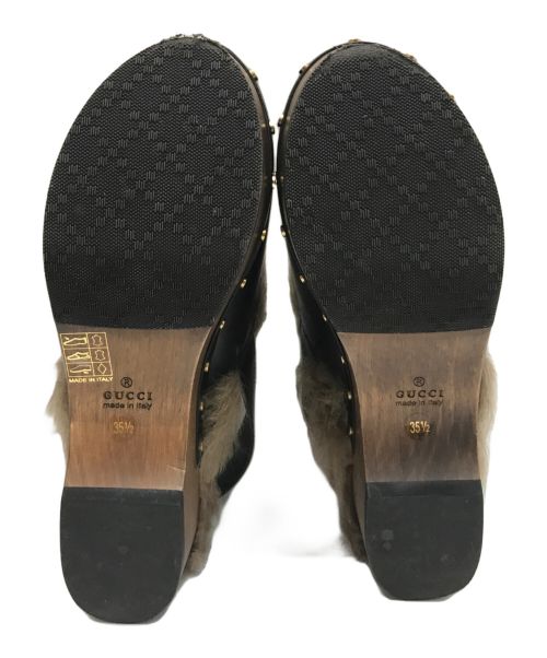 GUCCI（グッチ）GUCCI (グッチ) アムステル/サボサンダル ブラック サイズ:35 1/2の古着・服飾アイテム