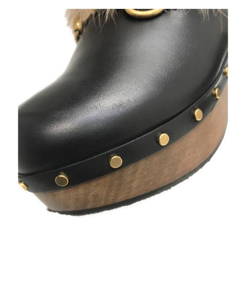 GUCCI（グッチ）GUCCI (グッチ) アムステル/サボサンダル ブラック サイズ:35 1/2の古着・服飾アイテム