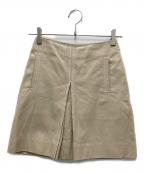 Acne studiosアクネ ストゥディオス）の古着「ボックスプリーツスカート」｜ベージュ