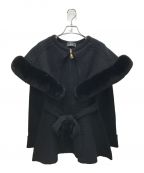 Radyレディ）の古着「ケープニットコート」｜ブラック