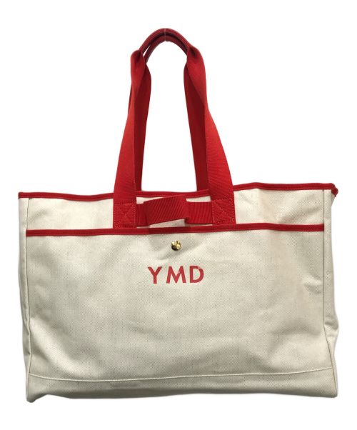 L/UNIFORM（リュニフォーム）L/UNIFORM (リュニフォーム) FRAGMENT DESIGN (フラグメントデザイン) デザインキャンバスビックトート ベージュの古着・服飾アイテム