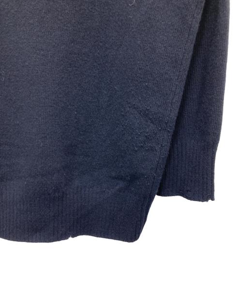 MUSE de Deuxieme Classe（ミューズ ドゥーズィエム クラス）MUSE de Deuxieme Classe (ミューズ ドゥーズィエム クラス) cheri ウールニット ネイビー サイズ:不明（実寸参照）の古着・服飾アイテム