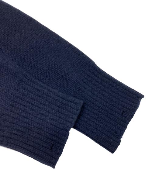 MUSE de Deuxieme Classe（ミューズ ドゥーズィエム クラス）MUSE de Deuxieme Classe (ミューズ ドゥーズィエム クラス) cheri ウールニット ネイビー サイズ:不明（実寸参照）の古着・服飾アイテム