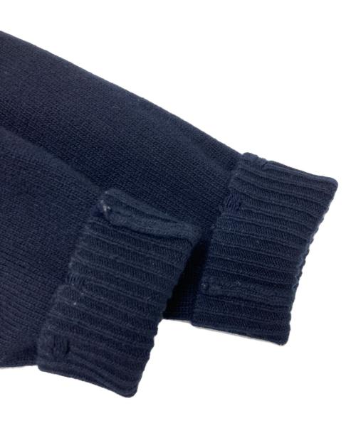 MUSE de Deuxieme Classe（ミューズ ドゥーズィエム クラス）MUSE de Deuxieme Classe (ミューズ ドゥーズィエム クラス) cheri ウールニット ネイビー サイズ:不明（実寸参照）の古着・服飾アイテム