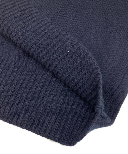 MUSE de Deuxieme Classe（ミューズ ドゥーズィエム クラス）MUSE de Deuxieme Classe (ミューズ ドゥーズィエム クラス) cheri ウールニット ネイビー サイズ:不明（実寸参照）の古着・服飾アイテム