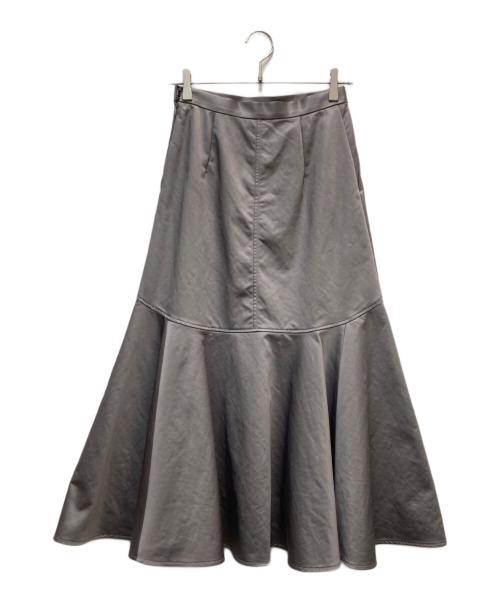 martinique（マルティニーク）martinique (マルティニーク) マットサテンフレアスカート グレー サイズ:Sの古着・服飾アイテム